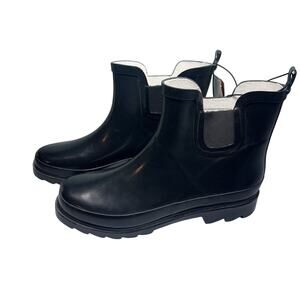 Womens Rain Boots Garden Boots “Norty” Waterproof Spring‎ Summer Black size 7